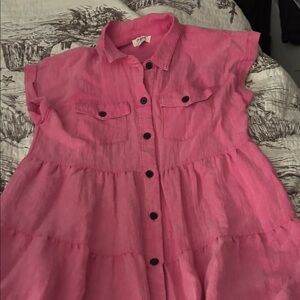 Umgee Pink Midi Dress